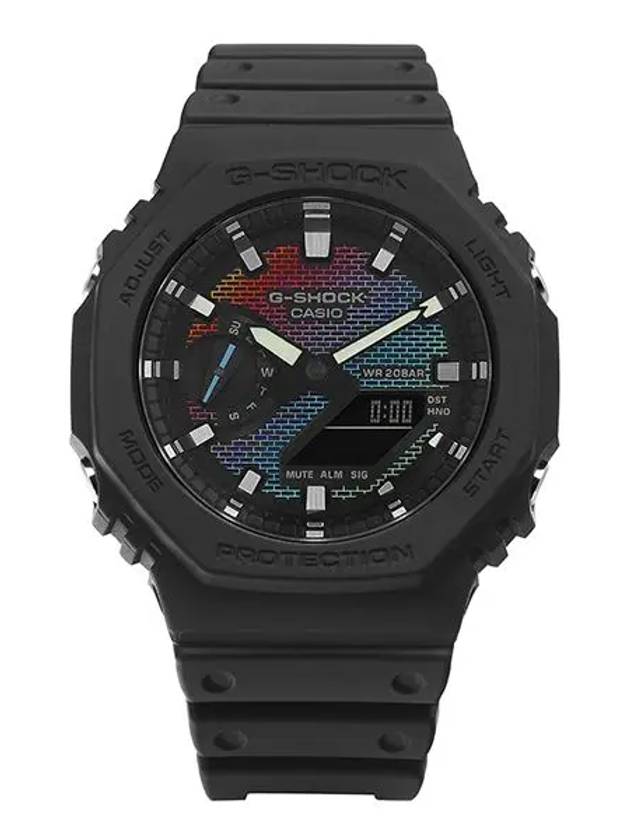 GA 2100RW 1ADR 1A Big Face Digital Analog Octagon Sports Rainbow Men s Urethane Watch - G-SHOCK - BALAAN 2