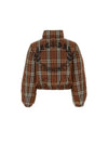 Check Nylon Down Padding Dark Birch Brown - BURBERRY - BALAAN 3