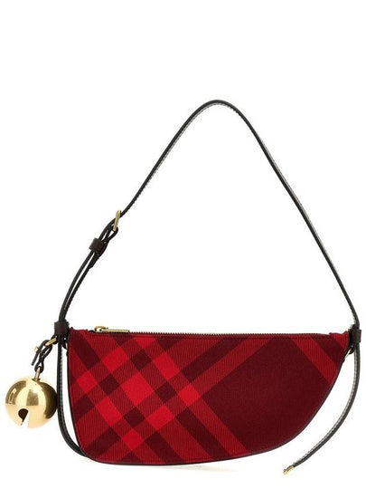 Shield Check Pattern Mini Shoulder Bag Red - BURBERRY - BALAAN 2