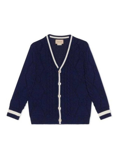 Sweater 713134XKCR14347 Blue - GUCCI - BALAAN 1