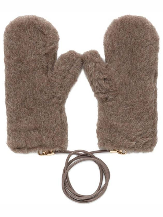 Turtle Dove Ombrato Alpaca Cashmere Gloves OMBRATO4 002 - MAX MARA - BALAAN 1