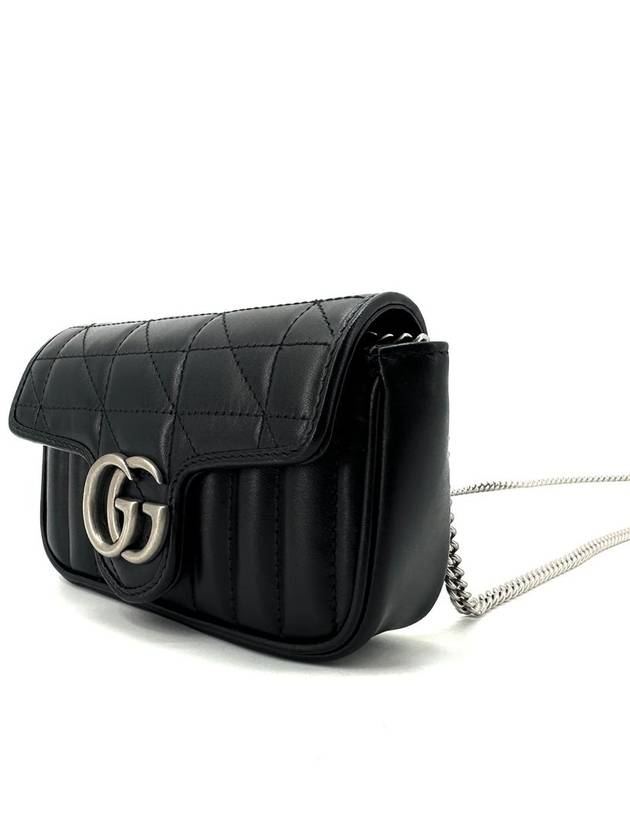 GG Marmont Matelasse super mini chain bag shoulder cross 476433 - GUCCI - BALAAN 3