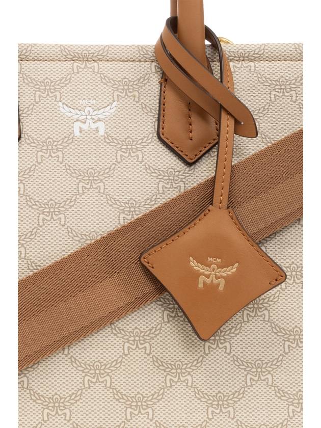 Small Himmel Laureto Tote Bag Beige - MCM - BALAAN 7