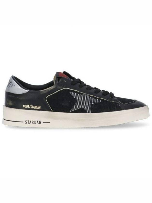 Stardan Suede Nappa Low Top Sneakers Black Silver - GOLDEN GOOSE - BALAAN 2