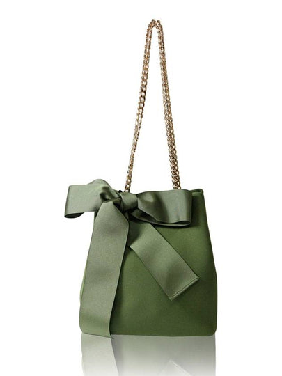 Women's Ribbon Mini Bag Khaki - SUIN - BALAAN 2