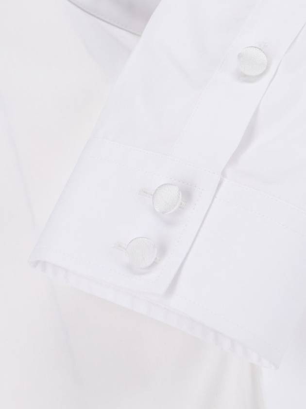 Men's Slim Cut Poplin Long Sleeve Shirt White - BALMAIN - BALAAN 6