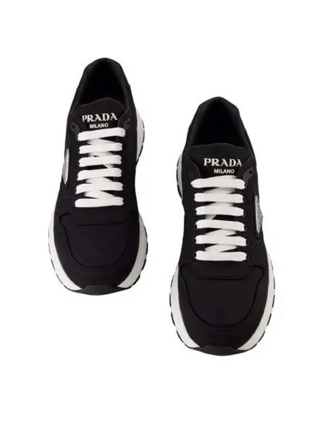 Prax 1 Re-Nylon Low Top Sneakers Black - PRADA - BALAAN 2