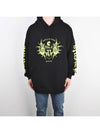 Label Gothic Logo Lettering Neon Hoodie Black - VETEMENTS - BALAAN 2