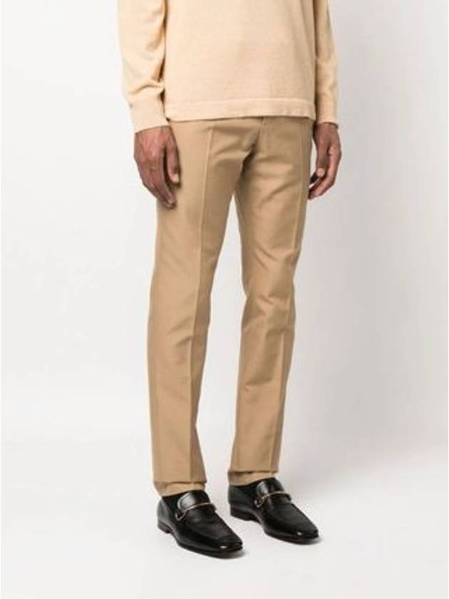 Cotton Natte Slacks Beige - GUCCI - BALAAN 3