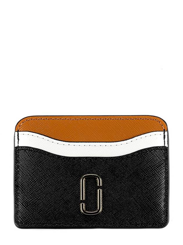 The Snapshot Color Block Leather Card Wallet Black - MARC JACOBS - BALAAN 2