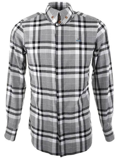 11th Anniversary ORB Logo Basic Check Shirt S25DL0329 001F - VIVIENNE WESTWOOD - BALAAN 2