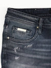 Roll-up dark blue spandex jeans - IKALOOOK - BALAAN 5