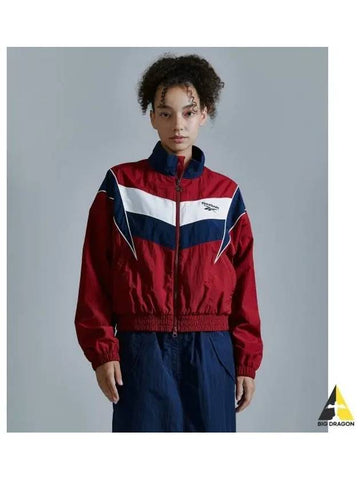 Heritage Crop Windbreaker Women Red - REEBOK - BALAAN 1