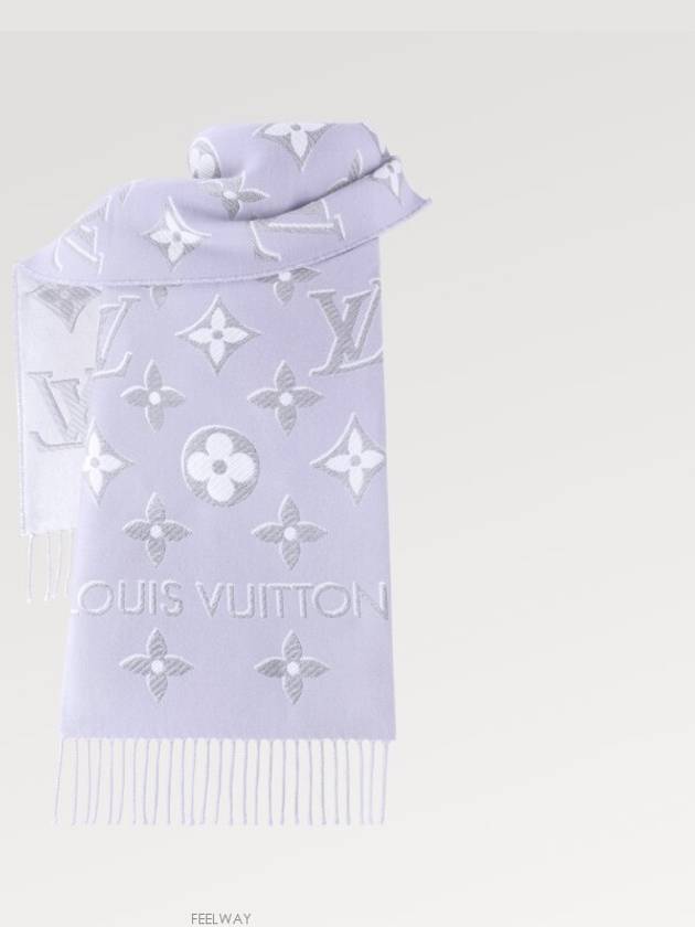 LV Essential Scarf Light Grey - LOUIS VUITTON - BALAAN 5