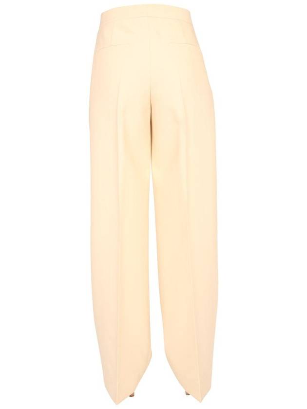 High Waist Wide Pants Beige - JIL SANDER - BALAAN 5