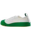 Vulcan Canvas Low Top Sneakers Parakeet White - BOTTEGA VENETA - BALAAN 4