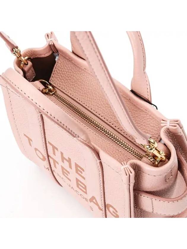 Mini Micro Leather Tote Bag Rose - MARC JACOBS - BALAAN 6