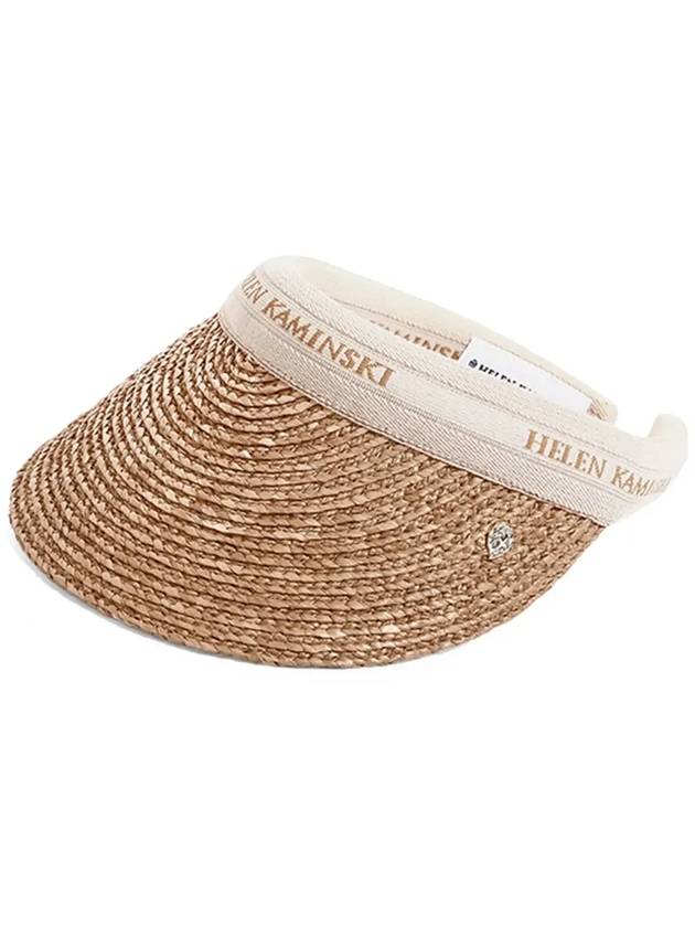 Marina Visor Hat Nougat Natural Logo - HELEN KAMINSKI - BALAAN 4