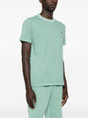 Organic Cotton Short Sleeve T-Shirt Light Green - STONE ISLAND - BALAAN 3