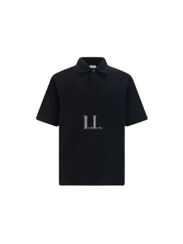 Striped Cuff Polo Shirt Black - BURBERRY - BALAAN 2