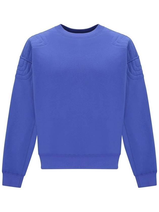 City Print Crew Neck Cotton Jersey Sweatshirt Blue - GUCCI - BALAAN 1