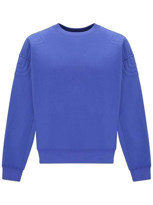 City Print Crew Neck Cotton Jersey Sweatshirt Blue - GUCCI - BALAAN