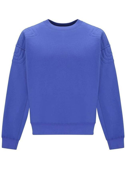 City Print Crew Neck Cotton Jersey Sweatshirt Blue - GUCCI - BALAAN 1