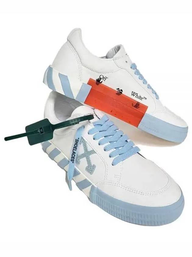 Vulcanized Low-Top Sneakers White Clear Blue - OFF WHITE - BALAAN 2