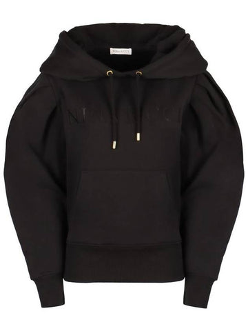 Nina Ricci Logo Cotton Hoodie - NINA RICCI - BALAAN 1