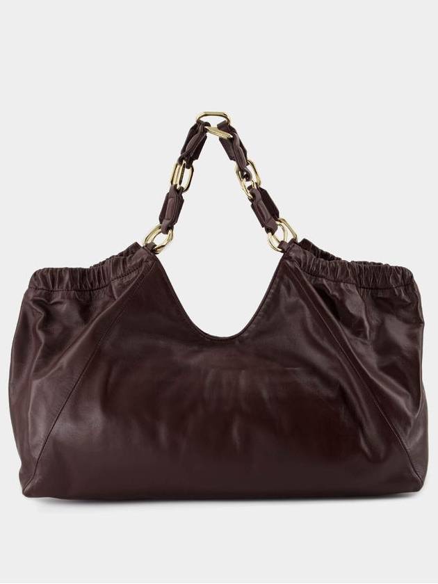 Kate Medium Tote - ANINE BING - Leather - Burgundy - ANINE BING - BALAAN 3