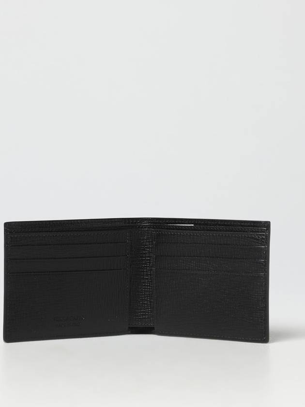 Metal Logo Half Wallet Black - SALVATORE FERRAGAMO - BALAAN 4