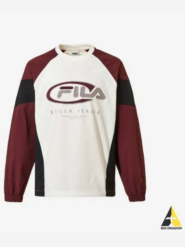 Uni color block woven sweatshirt WIN - FILA - BALAAN 1