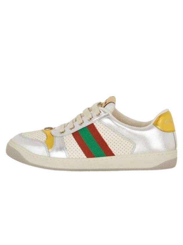 Leather Low Top Sneakers - GUCCI - BALAAN 1