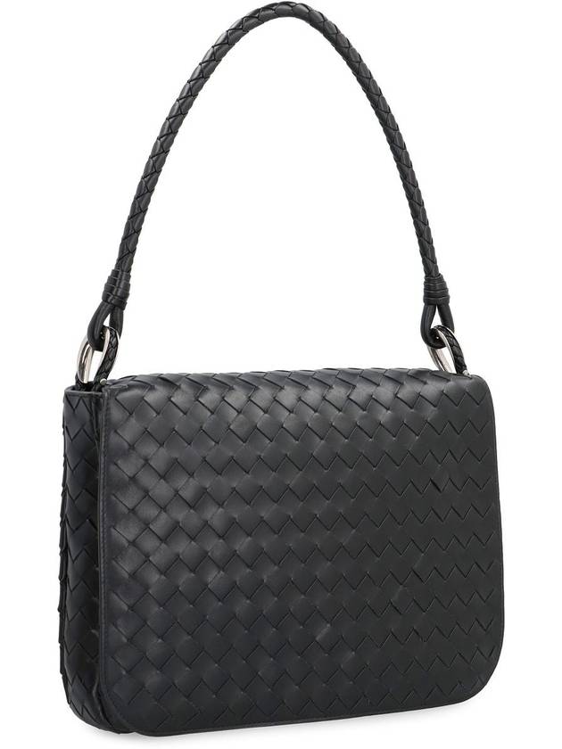 Bottega Veneta Swing Leather Messenger Bag - BOTTEGA VENETA - BALAAN 3