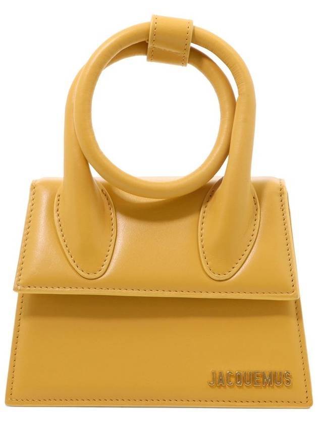 Coil Handle Le Chiquito Tote Bag Dark Yellow - JACQUEMUS - BALAAN.