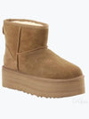 Classic Mini Platform Suede Winter Boots Chestnut - UGG - BALAAN 2