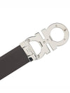 Ferragamo Men's Double Gancini Reversible Belt 67 9494 NERO HICKORY 0645904 - SALVATORE FERRAGAMO - BALAAN 7