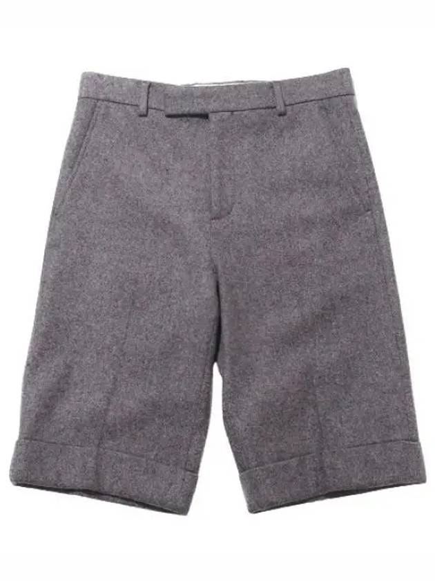 Cashmere Blend Shorts Light Grey - GUCCI - BALAAN 2