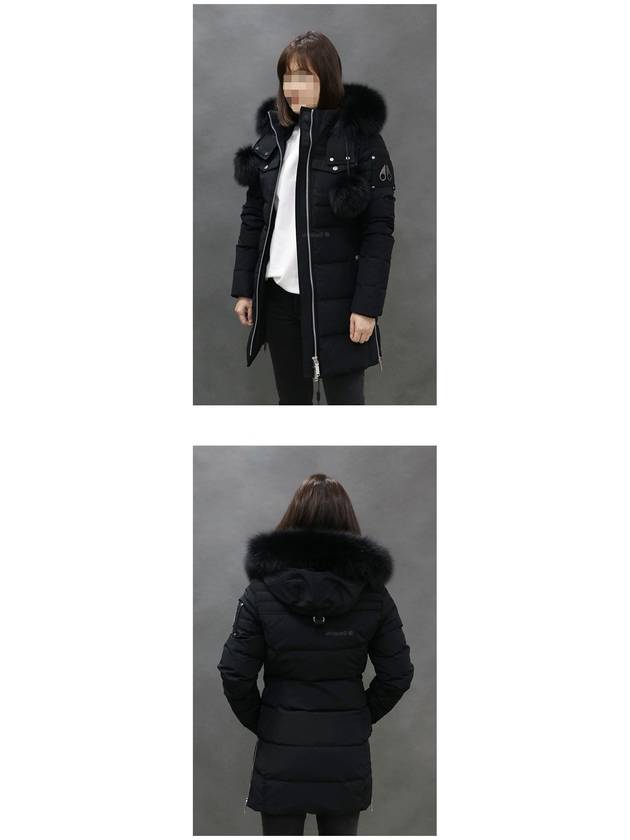 Women's Wychwood Fur Hood Padded Black - MOOSE KNUCKLES - BALAAN 4