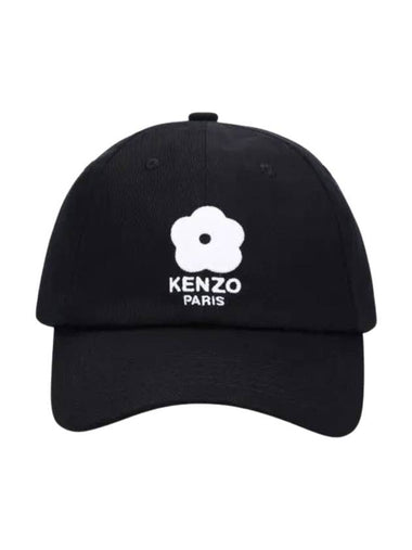 Utility Boke Flower Embroidery Ball Cap Black - KENZO - BALAAN 1