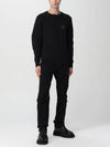 Logo Patch Crew Neck Sweatshirt Black - CP COMPANY - BALAAN 7