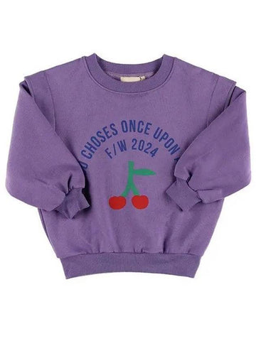 B224AC055 551 Circle Logo Cherry Junior Sweatshirt 1137152 - BOBO CHOSES - BALAAN 1