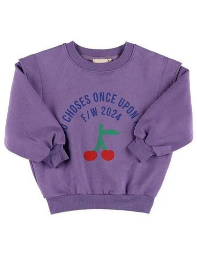 Circle Logo Cherry Sweatshirt Purple - BOBO CHOSES - BALAAN 2