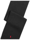 Kids Pony Logo Wool Muffler Black 879737 002 - POLO RALPH LAUREN - BALAAN 4