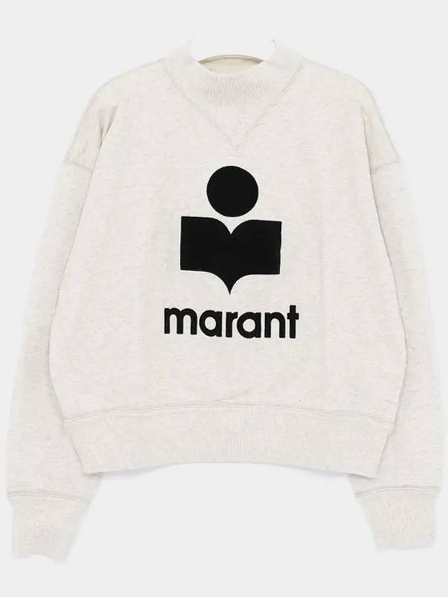 Moby Logo Print Sweatshirt Ecru - ISABEL MARANT - BALAAN 2