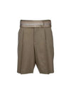 Logo Tag Shorts Khaki - DIOR - BALAAN 2