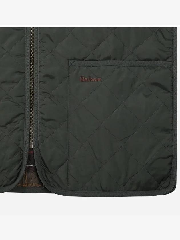 Quilted Waistcoat Zip In Liner Vest Olive - BARBOUR - BALAAN 4