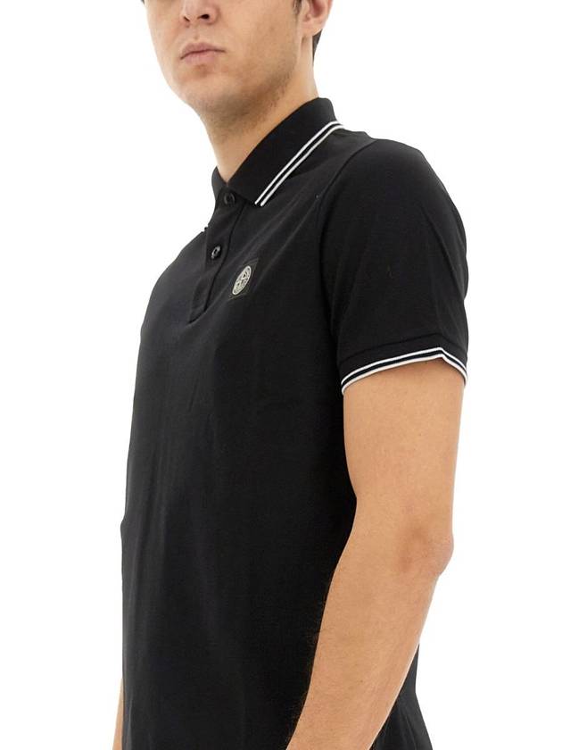 Stone Island Polo With Logo - STONE ISLAND - BALAAN 4