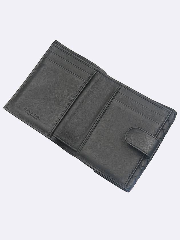 382576 Black Color Intrecciato Nappa Mini Half Wallet - BOTTEGA VENETA - BALAAN 4