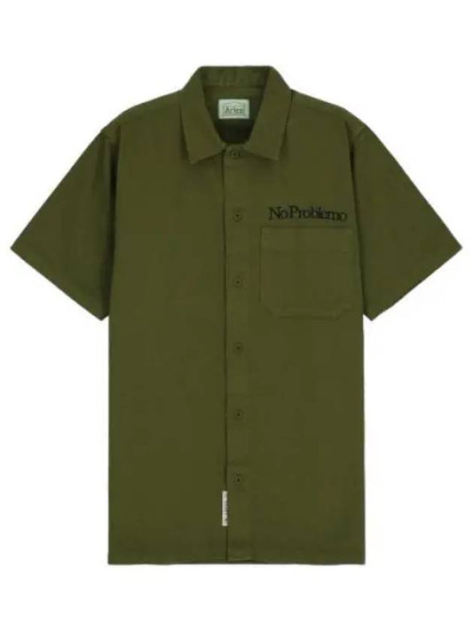 Aries Mini Prablemo Uniform Shirt Olive - ARIES - BALAAN 1